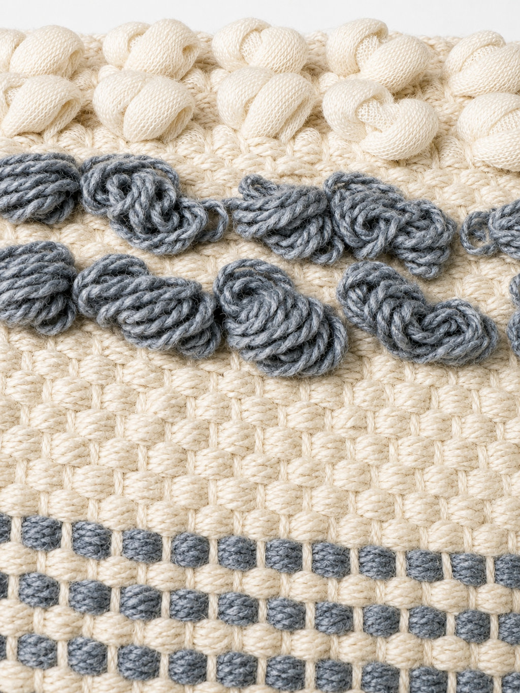 Boho Cushion Cover – Blueberry Yogurt Weave