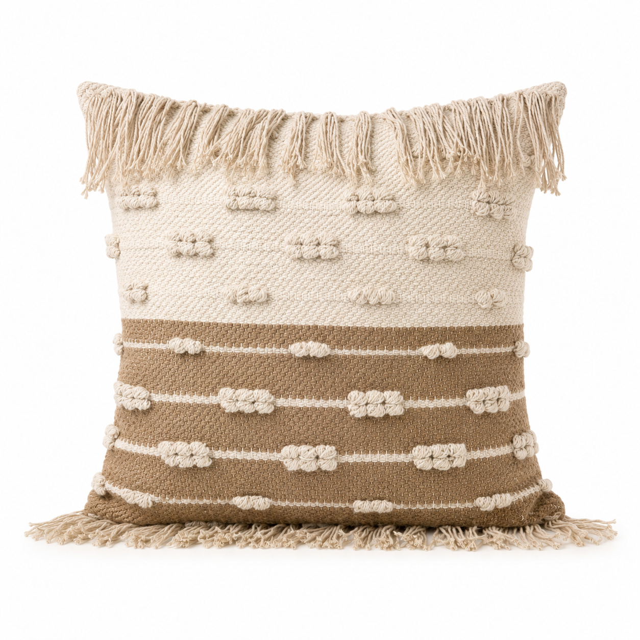 Boho Cushion Cover – Chocolate Milk