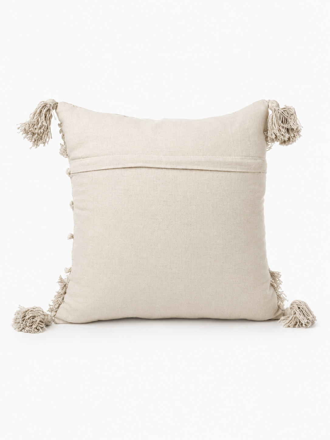 Boho Cushion Cover – Oat Milk Tufted
