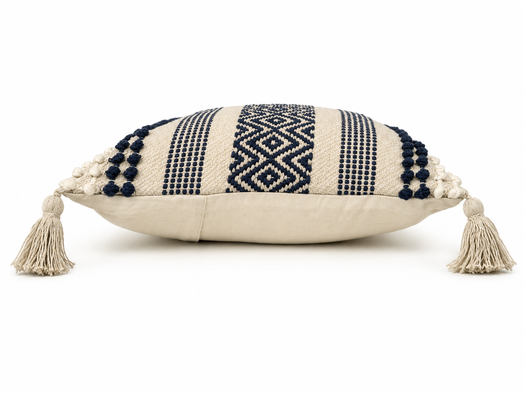 Boho Cushion Cover – Blueberry Yogurt Weave