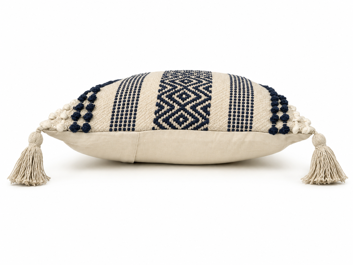Boho Cushion Cover – Blueberry Yogurt Weave