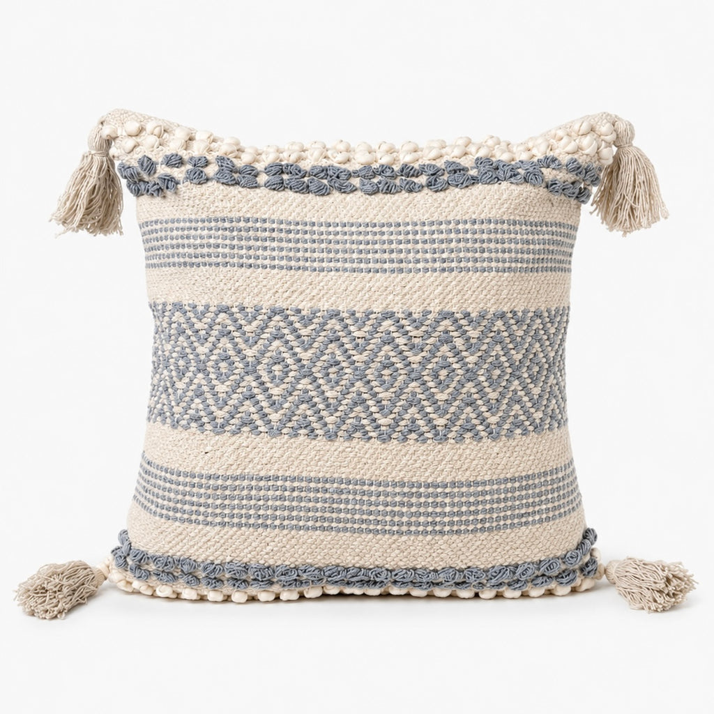 Boho Cushion Cover – Blueberry Yogurt Weave