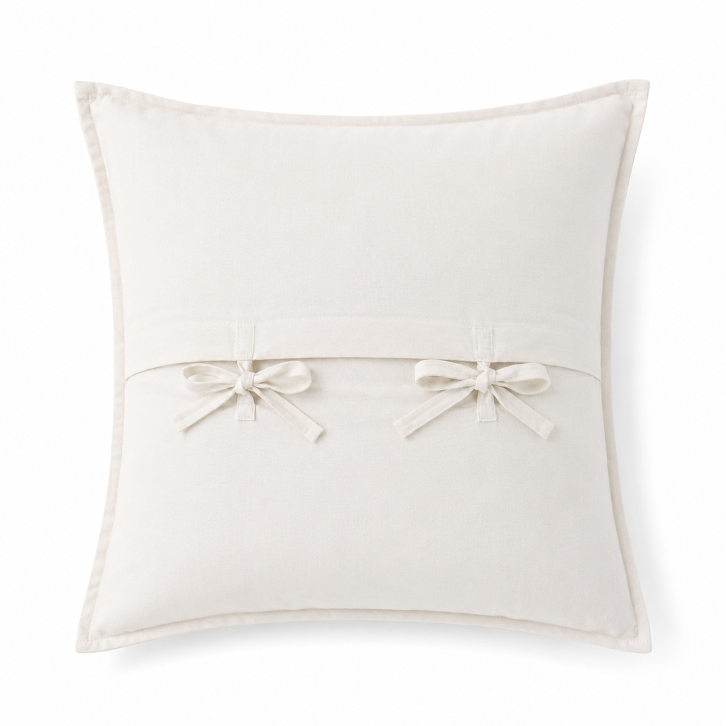 Ivory Flora Cushion Cover