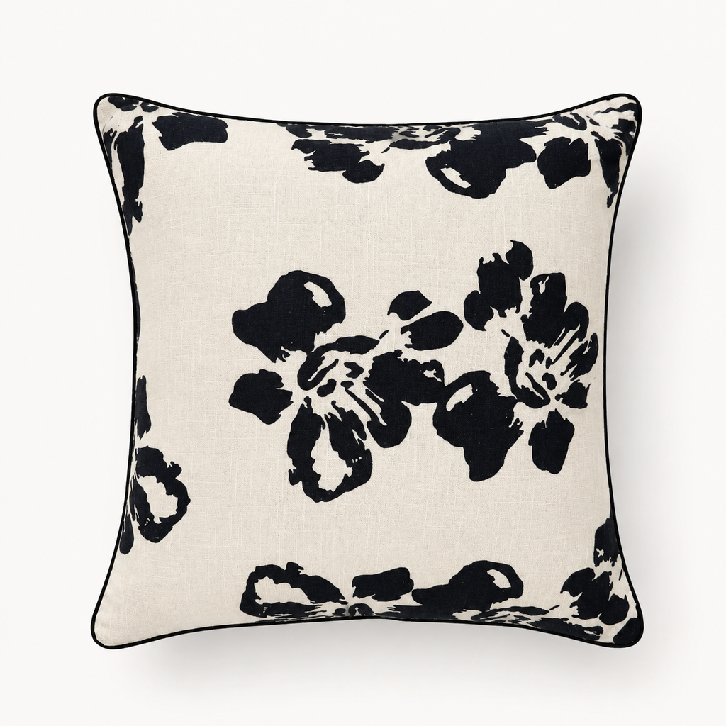 Studio Collection – Noir Flora Cushion Cover