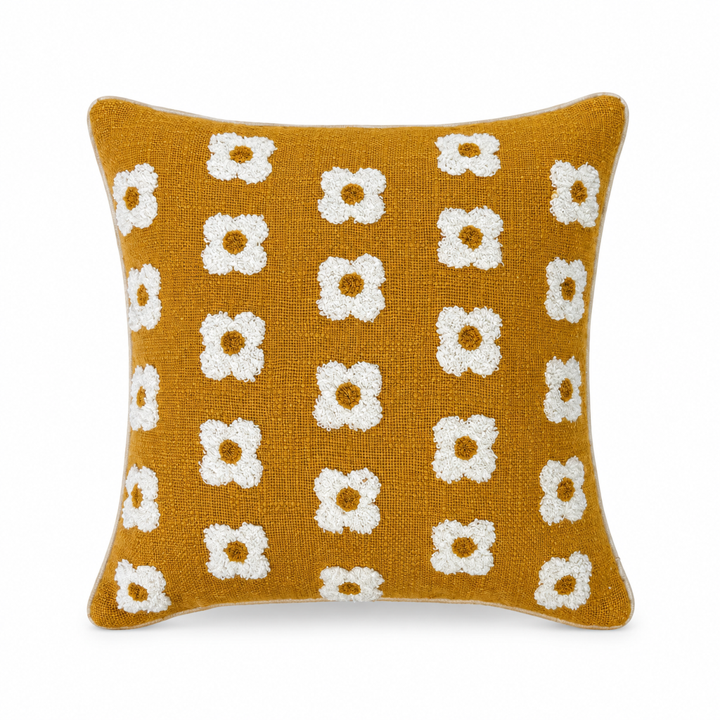 Boho Cushion Cover – Honey Daisies