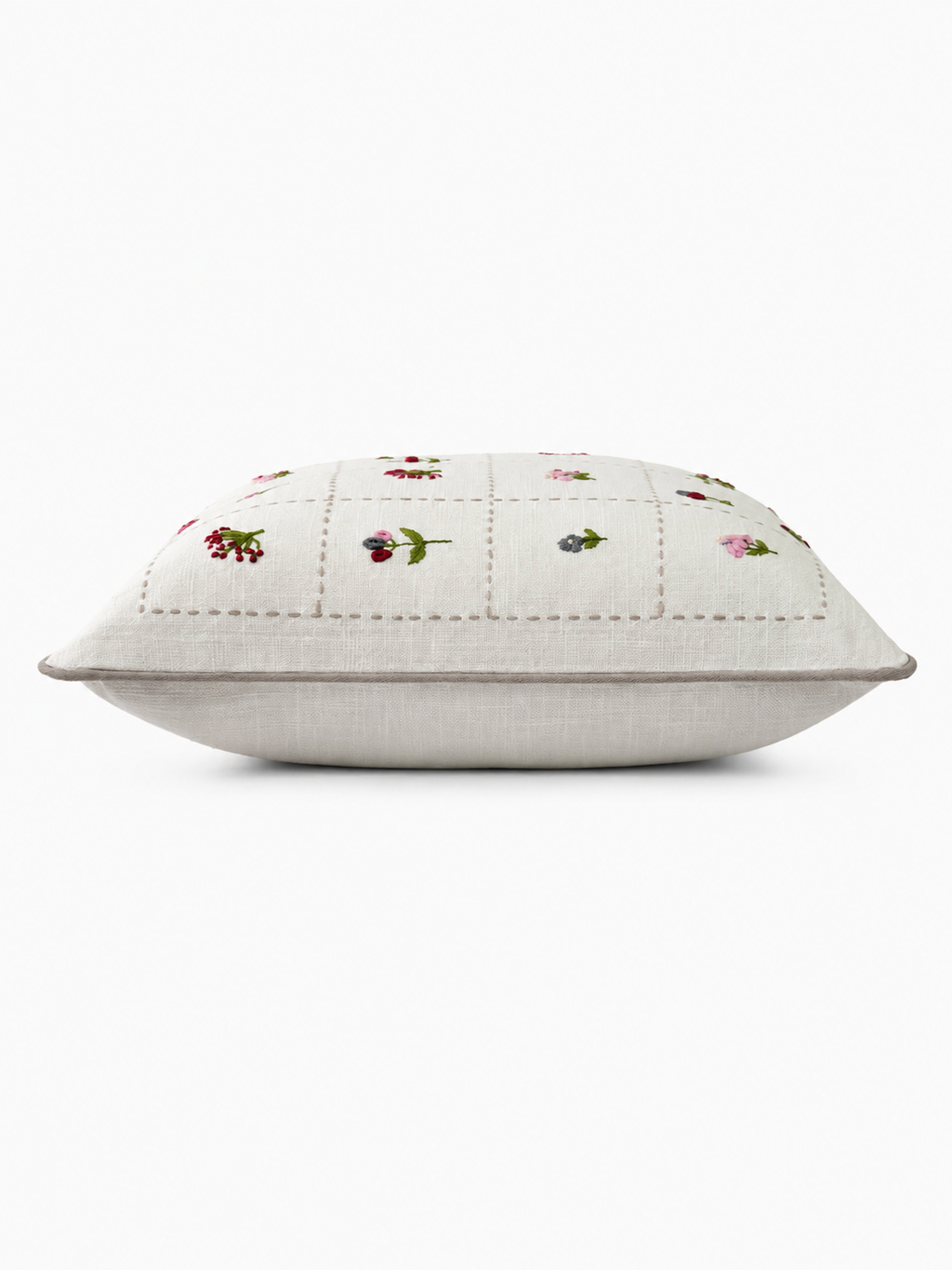White Meadow Cushion Cover