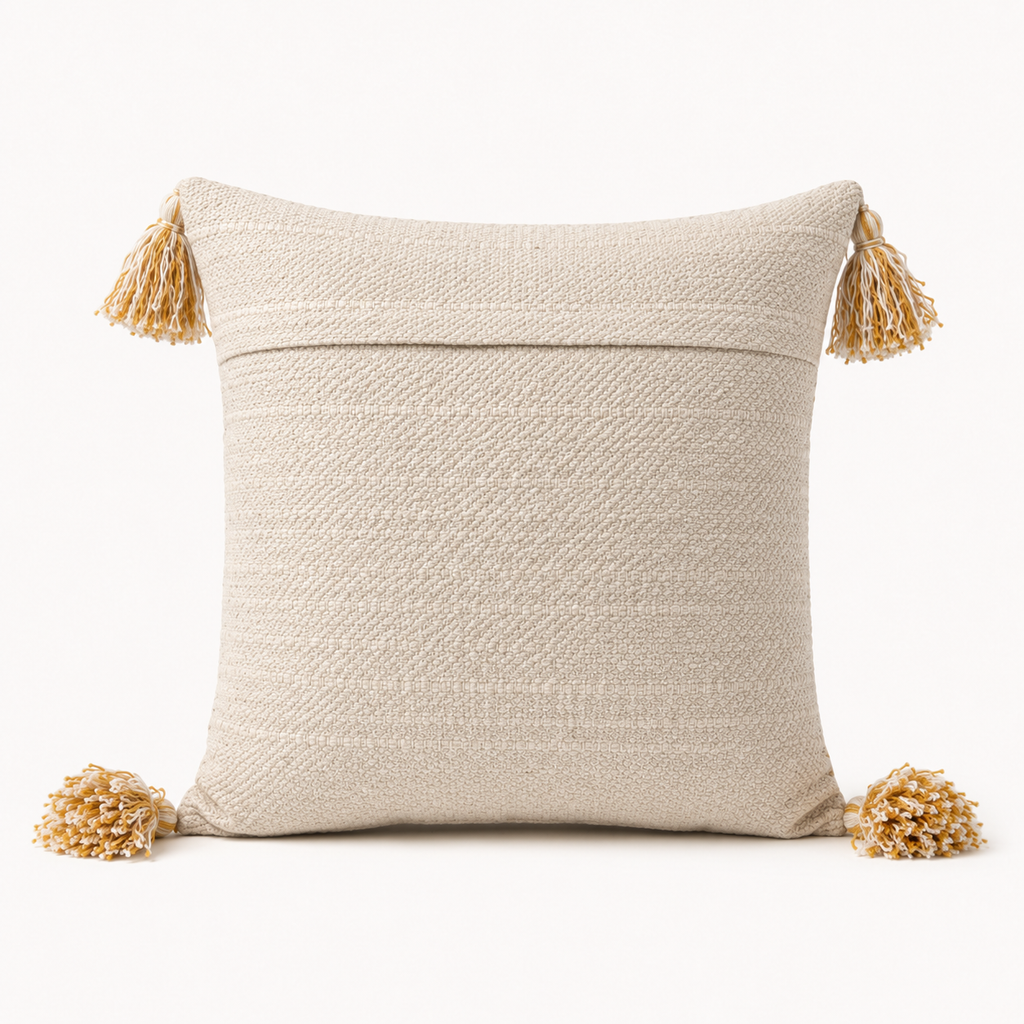 Boho Cushion Cover – Mango Duet Minimal Knots