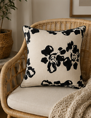 Studio Collection – Noir Flora Cushion Cover