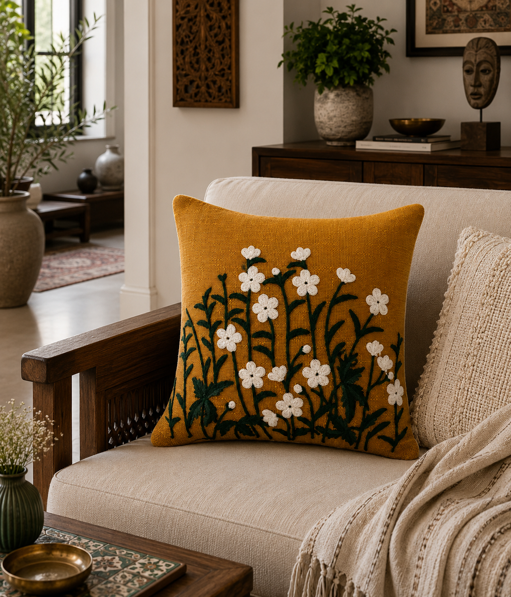 Boho Cushion Cover – Honey Meadow