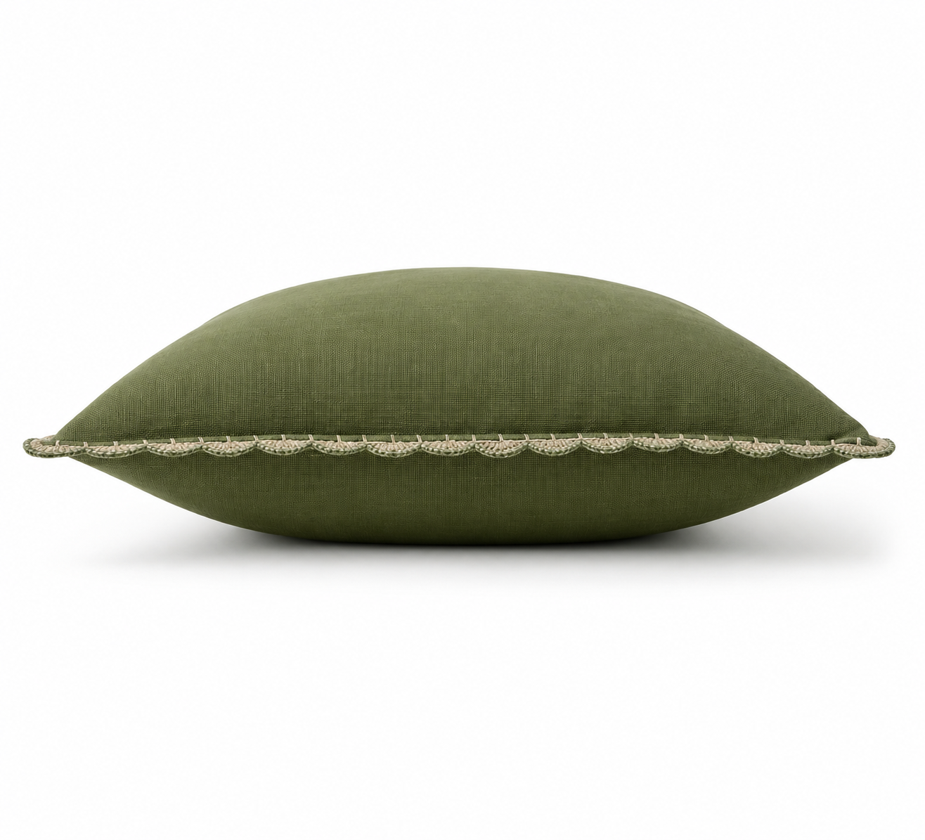 Crochet Willow Green Cushion Cover