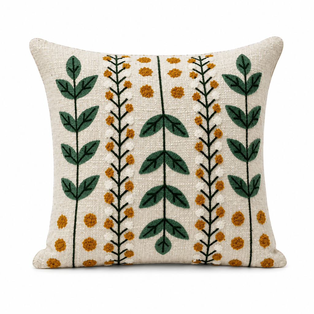 Boho Cushion Cover – Summer Botanicals