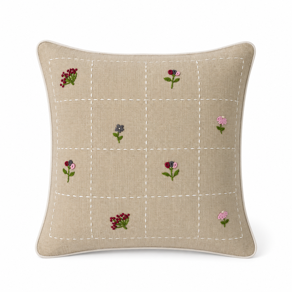 Meadow Beige Cushion Cover