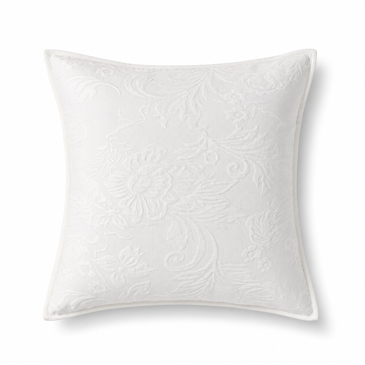 Ivory Flora Cushion Cover