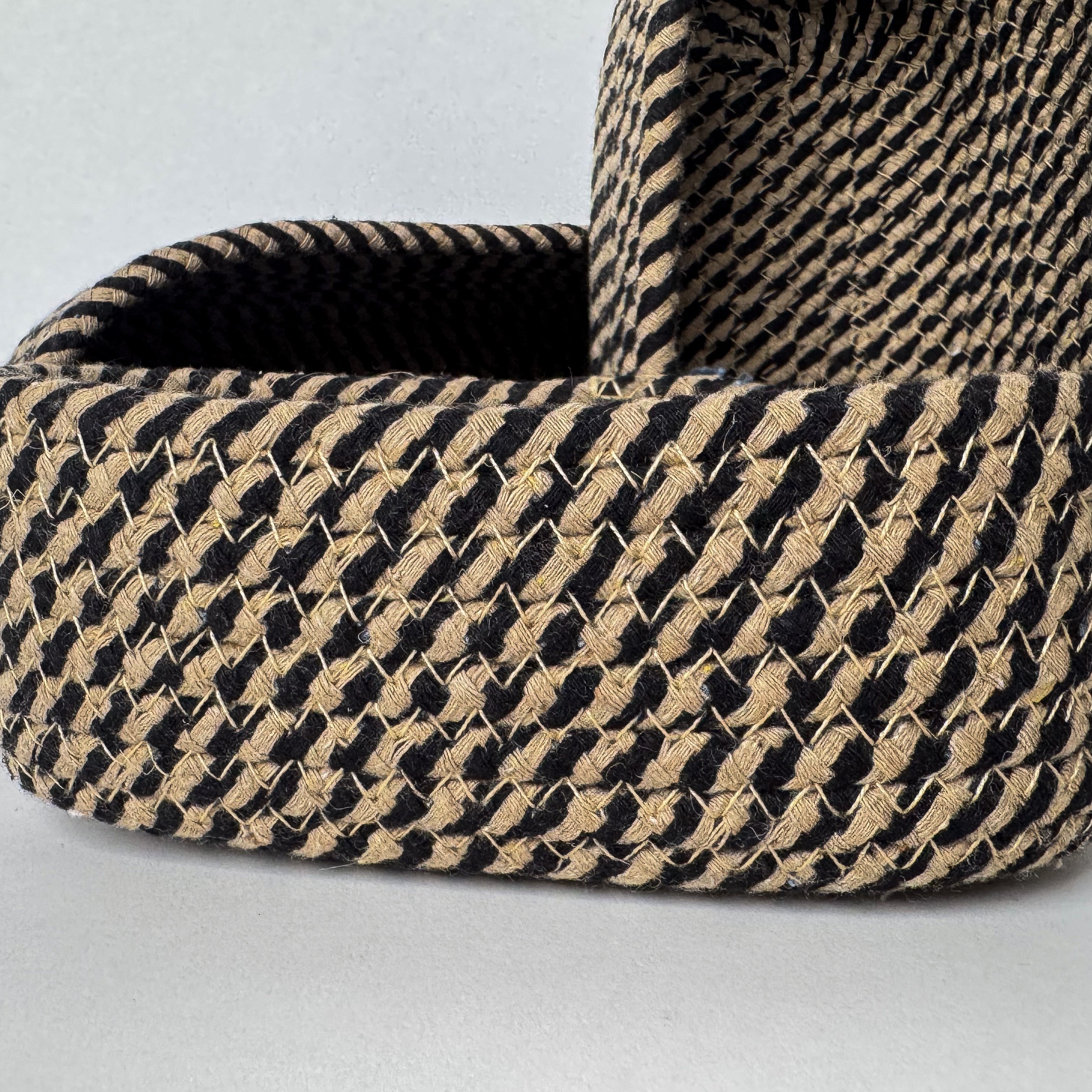 Jute & Cotton Nesting Baskets – Handwoven Set of 3 (Tapered Oval)