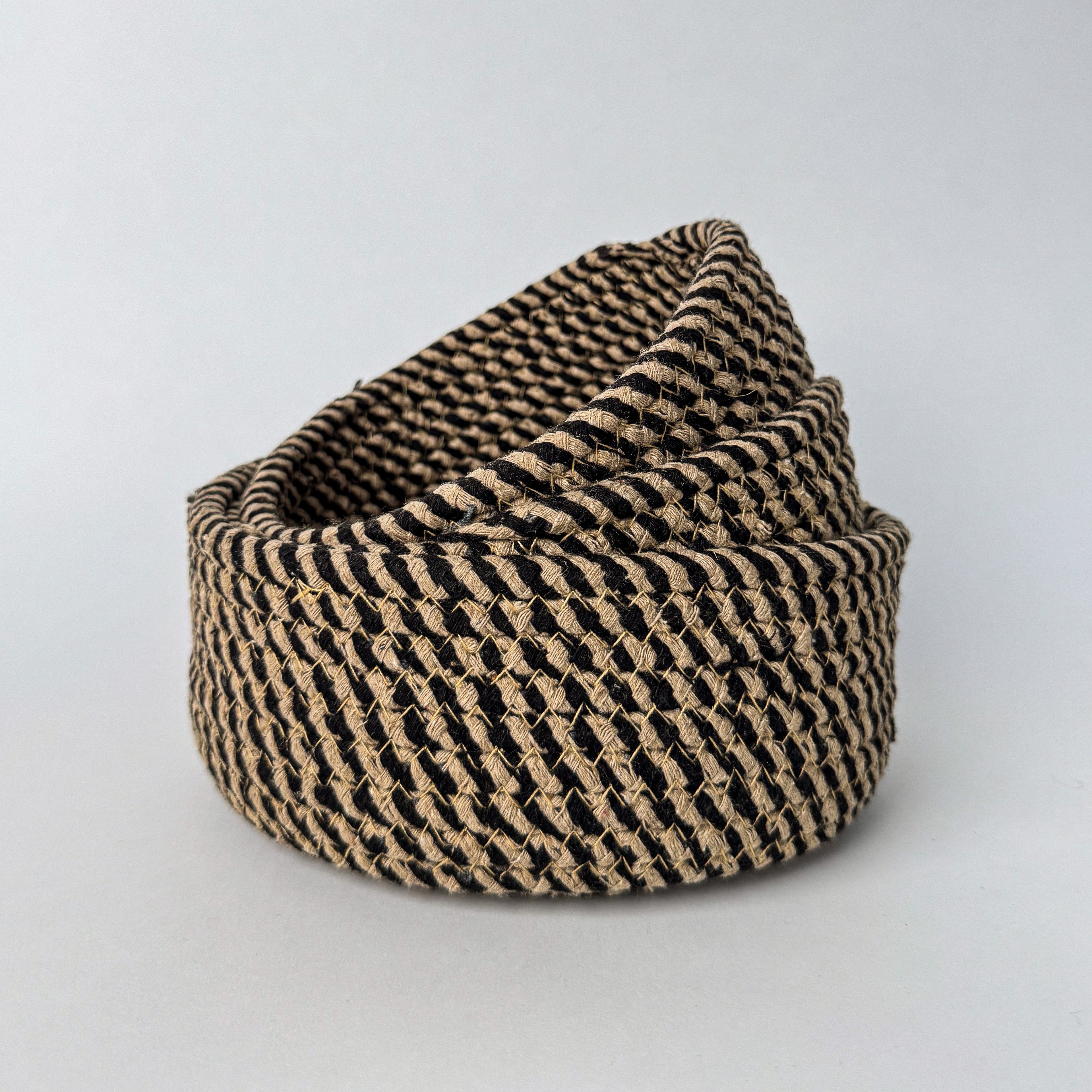 Jute & Cotton Nesting Baskets – Handwoven Set of 3 (Round)