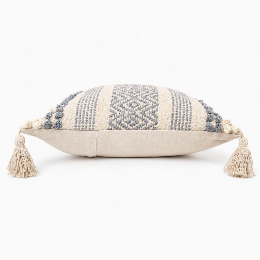Boho Cushion Cover – Blueberry Yogurt Weave