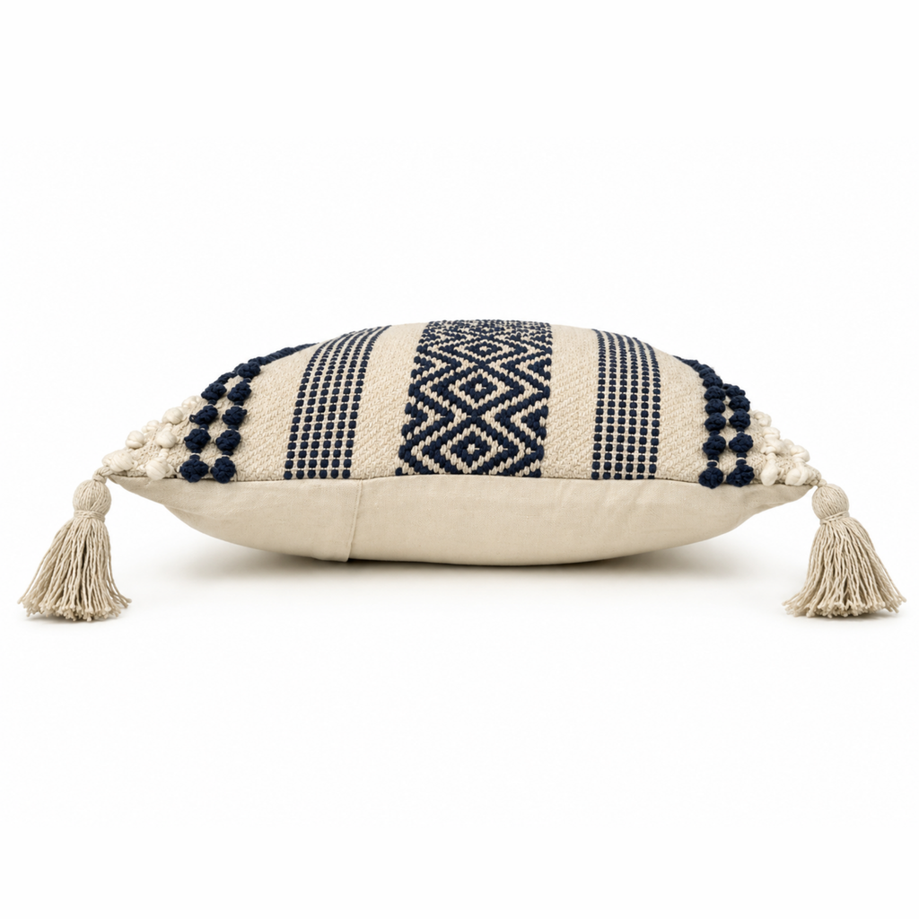 Boho Cushion Cover – Blueberry Jam Weave